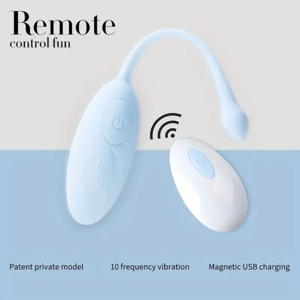 1pcs Remote Control Egg Shaped Vibrator Adult Female Sex Toys, G-spot Vibrator Wearable Panty Vibrator, Vibrating Panties with 12 Modes Female Couple Sex Toys - Image 5