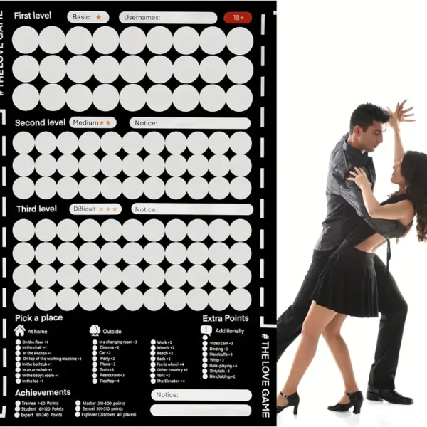 100 positions love game, sexy scratch posters, couple intimate gifts, adult novelties, SM adult toys, home and health products - Image 6