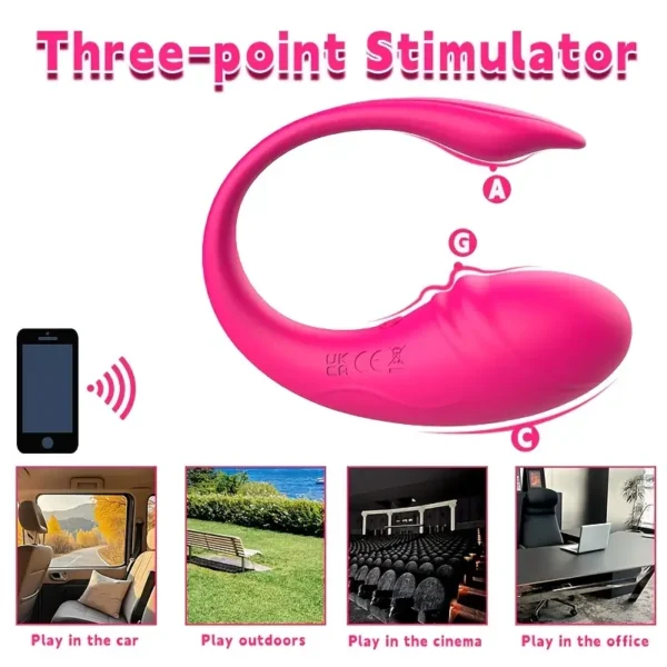 1pcs APP Remote Control Vaginal G-spot Panty Wearable Vibrator, Long Distance Wearable, 9 Types of Vibration, Suitable for Women and Couples, Rechargeable Female Sex Toys - Image 6