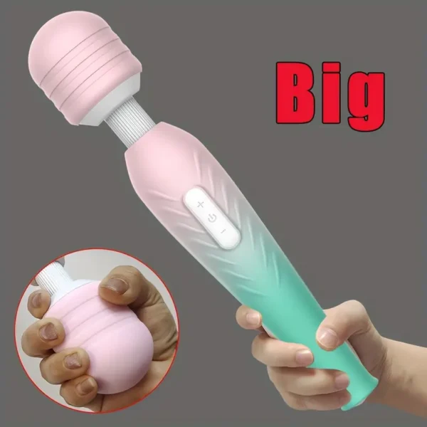 1pc Big Magic AV Wand Vibrators for Women Massager, Female Clitoris Stimulator G Spot Stimulation, Powerful 10 Speeds Woman Vibrator Sexule Toys, USB Rechargeable Sexual Wellness Erotic Adult Sex Product for Woman Made in China - Image 2
