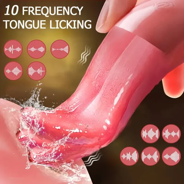 10 Frequency Licking Tongue Clitoral Stimulation Female Sex Toy: G-Spot Massage, Soft Silicone, USB Charging, Suitable for Couples - Image 4