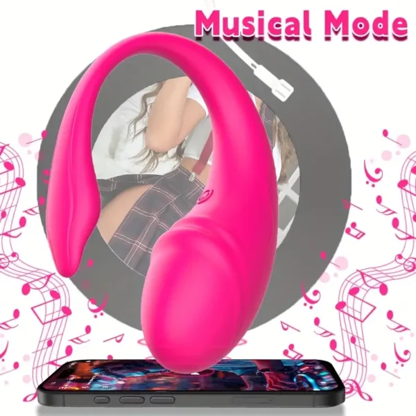 1pcs APP Remote Control Vaginal G-spot Panty Wearable Vibrator, Long Distance Wearable, 9 Types of Vibration, Suitable for Women and Couples, Rechargeable Female Sex Toys - Image 3